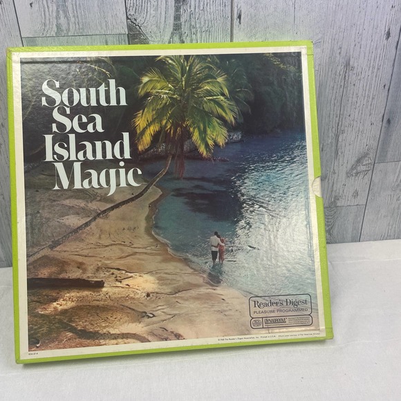 Vintage 1968 Readers Digest South Sea Island Music 4 Vinyl Record Album Set - Picture 1 of 3